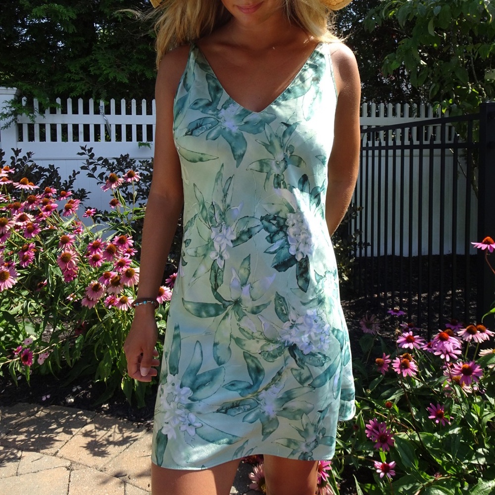 Green Silk Dress